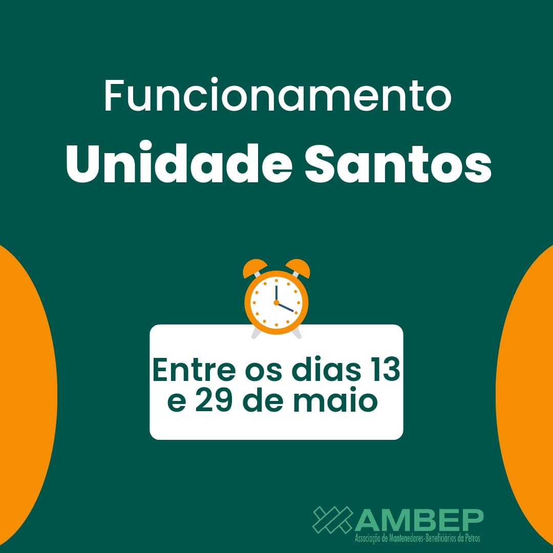 Funcionamento na Unidade Santos