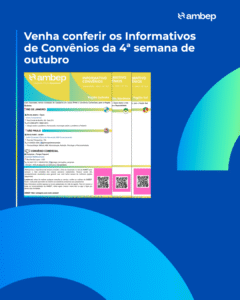 Venha conferir os Informativos de Convênios da 4ª semana de outubro
