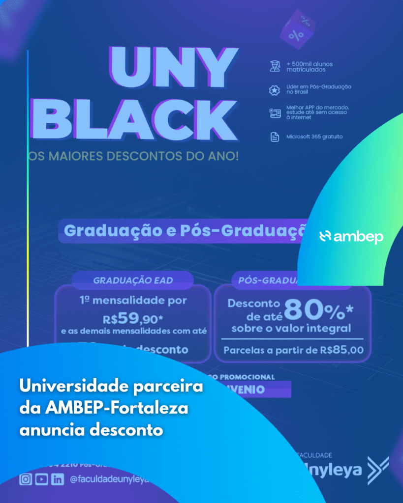 Universidade parceira da AMBEP-Fortaleza anuncia desconto