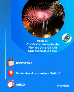 Vem aí! Confraternização de fim de ano da UR São Mateus do Sul