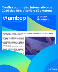 Confira o primeiro Informativo de 2026 das URs Vitória e São Mateus