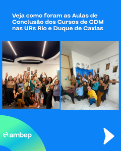 Veja como foram as Aulas de Conclusão dos Cursos de CDM nas URs Rio e Duque de Caxias